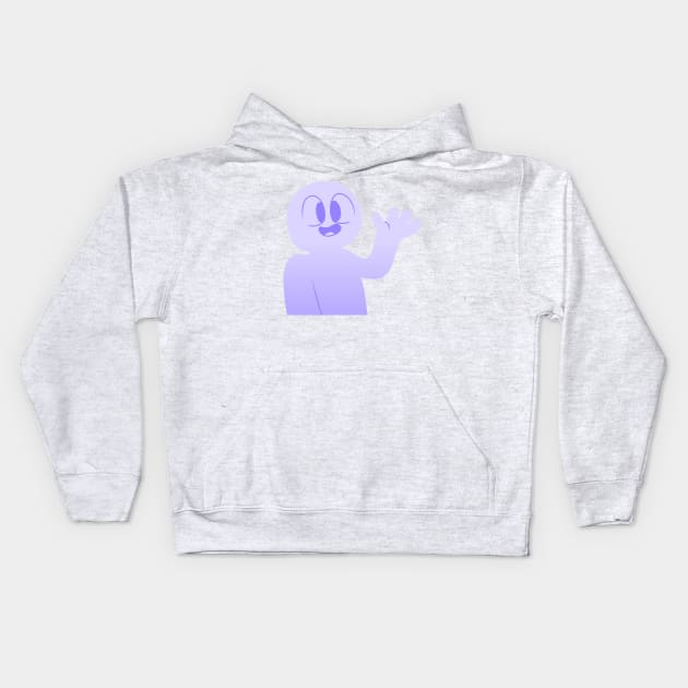 Lavender Guy Kids Hoodie by LaserPewPew